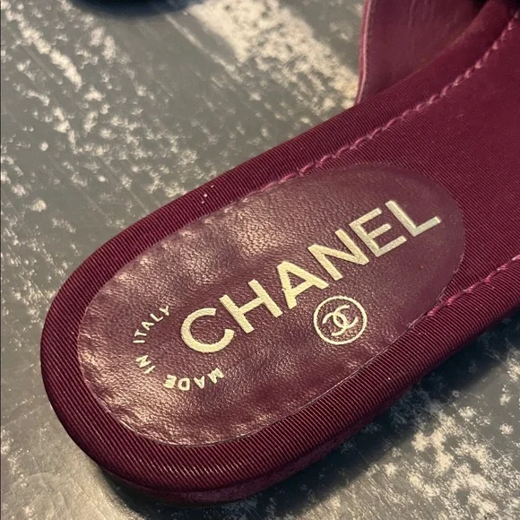 Chanel Camellia Sandals